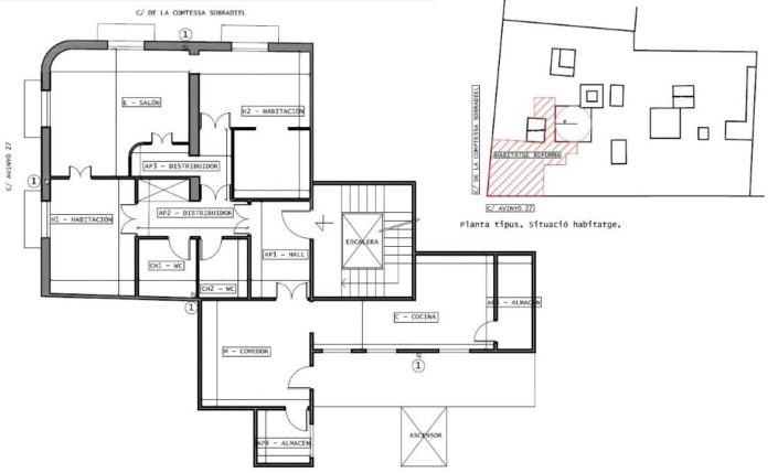 Redistribución de vivienda - Avinyo